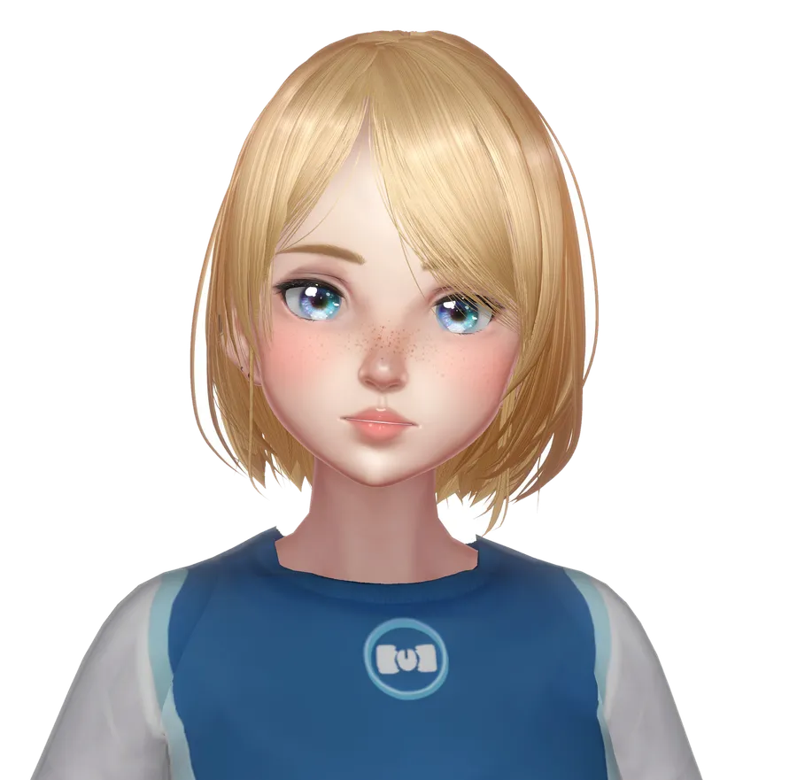 ALICE — asistente virtual con avatar 3D, catira de ojos azules